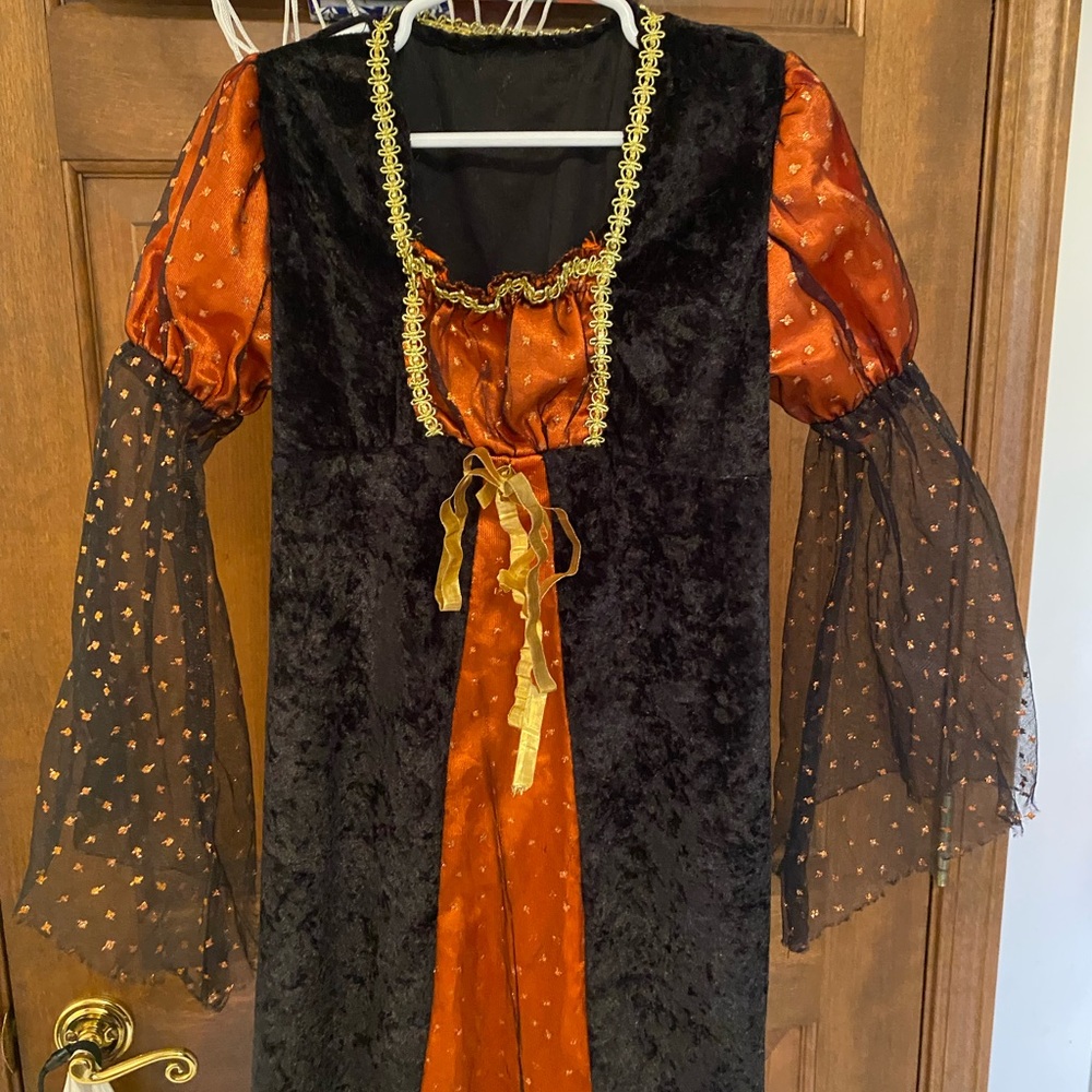 Kids Witch Costume - Black and Orange